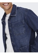 Men Jacket Only&Sons Onssaka 4618 Dark Blue Denim